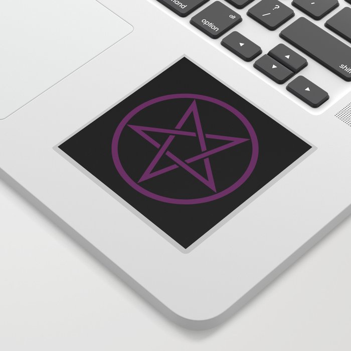 Satanic Pentagram (deep purple edit) Sticker