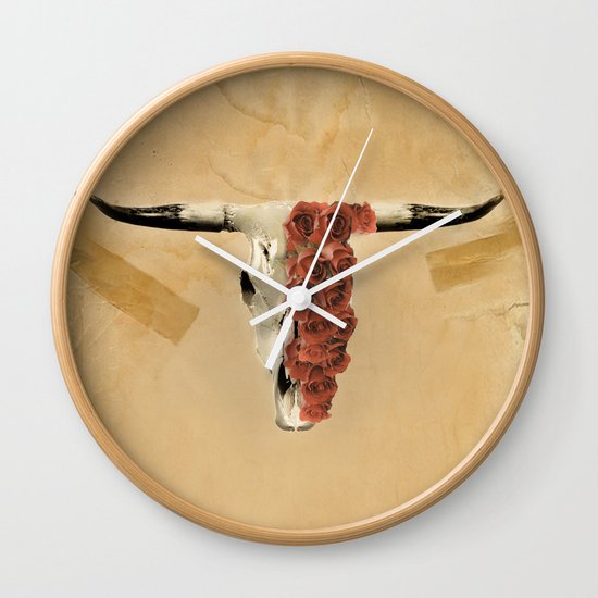 Harley and Rose Wall Clock