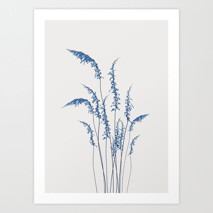 Blue flowers 2 Art Print
