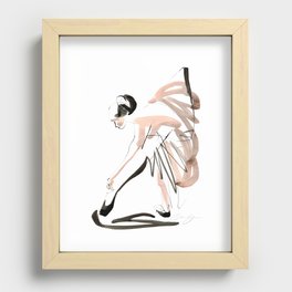 Gesture Dance Drawing Recessed Framed Print