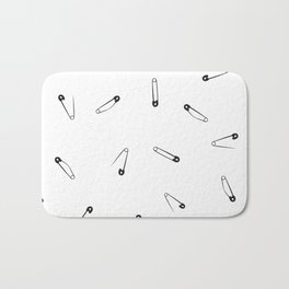 Black and white clothes pin pattern Bath Mat | Black and White, Friendship, Safe, Graphic Design, Movement, Baby Shower, Tailor, Graphicdesign, Tolerance, Sewing 