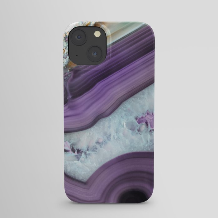 Purple Agate Slice iPhone Case