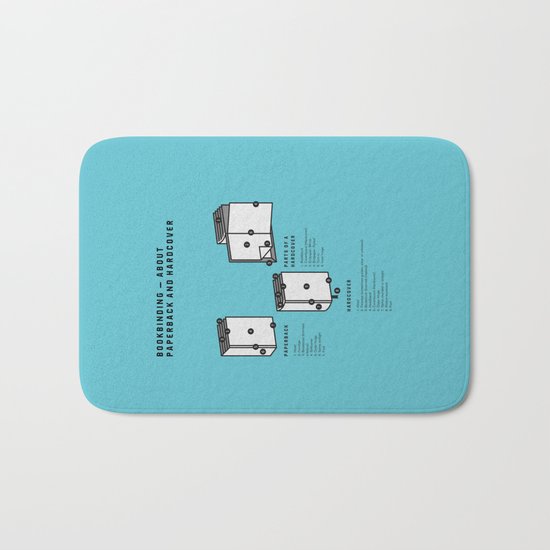 Bookbinding – About Paperback and Hardcover (in English) Bath Mat