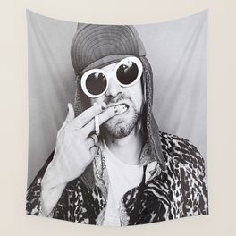 kurt cobain wall tapestries for any