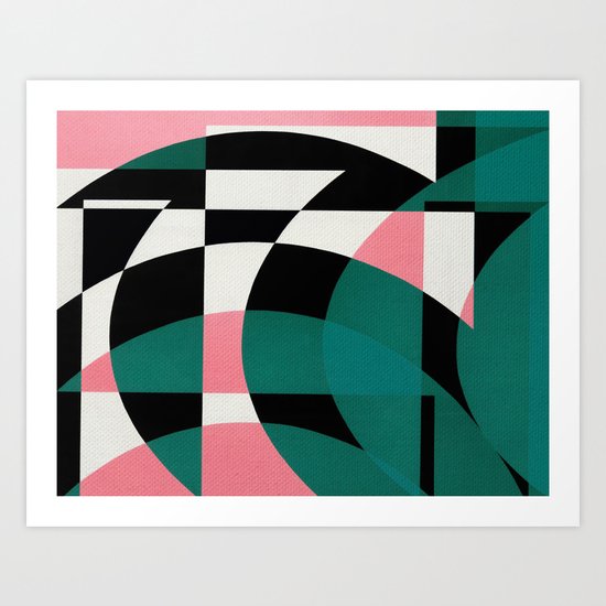 Flamingos Art Print