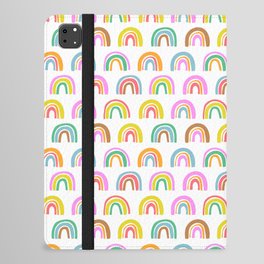 Bold Rainbow Pattern iPad Folio Case