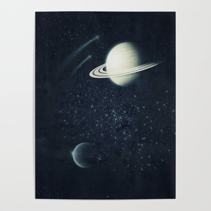 Deep Blue Space Poster