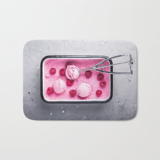 pink ice cream Bath Mat