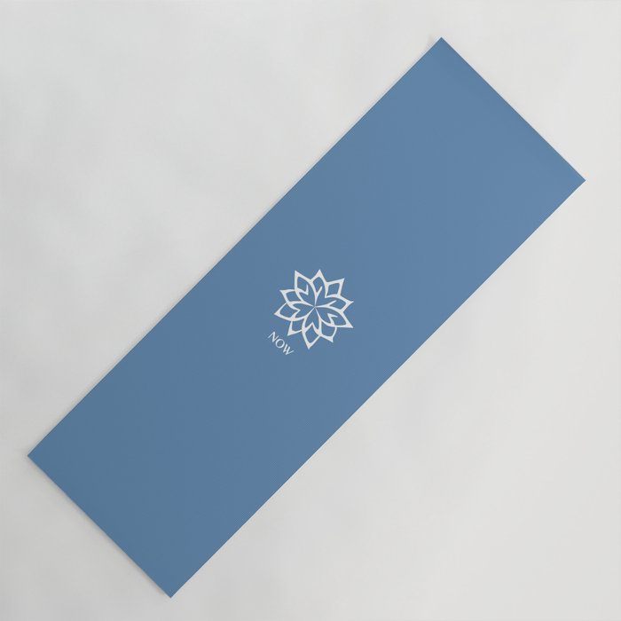 Lichen Blue pastel solid color Yoga Mat