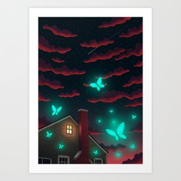 Night Lights Art Print