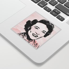 Betty White Pink Clouds Sticker