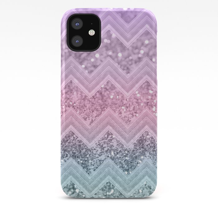 Unicorn Glitter Chevron 1 Pastel Shiny Decor Art Society6