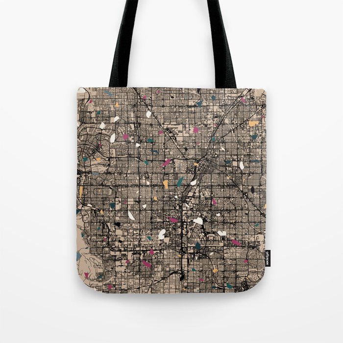 Les Vegas Collage in Terrazzo Style Tote Bag