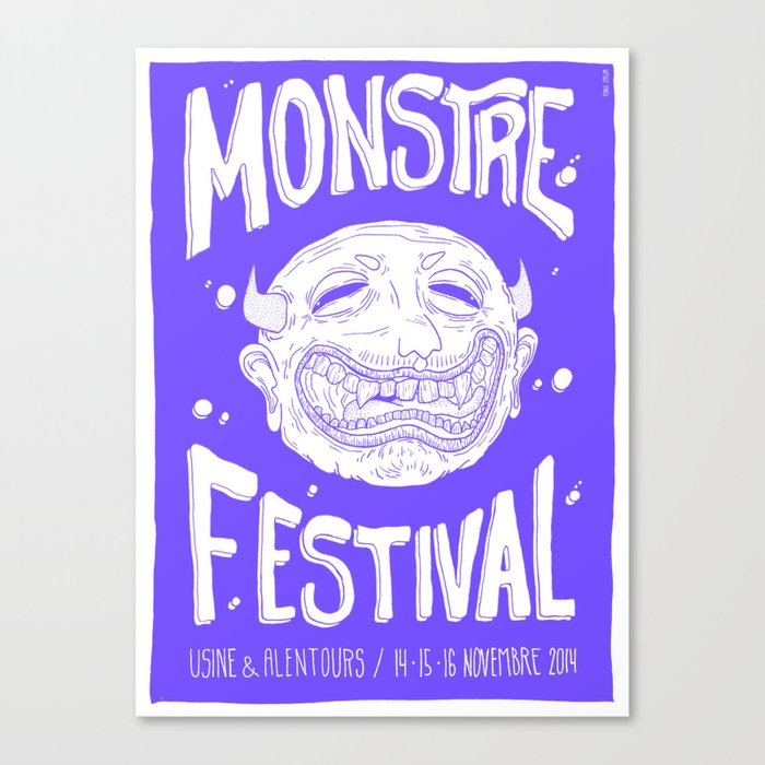 MONSTRE FESTIVAL 2014 Canvas Print