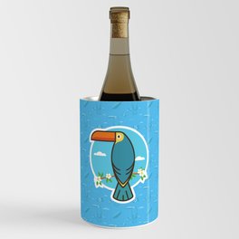 Toucan tropical colorful bird Wine Chiller