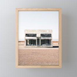 Desert Luxury Fashion Store Glitter Framed Mini Art Print