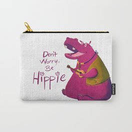 Hippie Hippo Carry-All Pouch