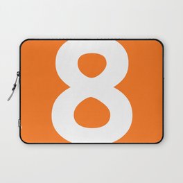 Number 8 (White & Orange) Laptop Sleeve