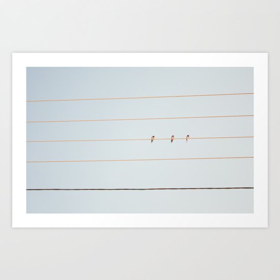 The Three Art Print