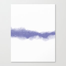 Abstract Watercolor Very Peri Periwinkle Painting Canvas Print