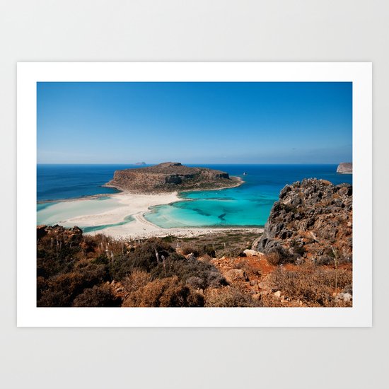 Balos Beach Art Print