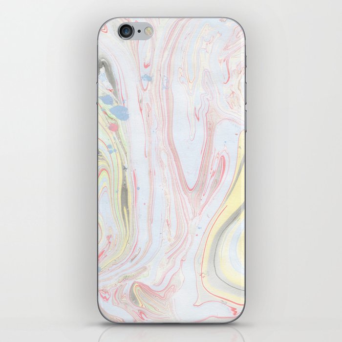 Abstract hand painted watercolor pastel colors marble iPhone Skin