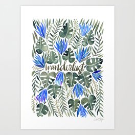 Tropical Wanderlust – Periwinkle Art Print