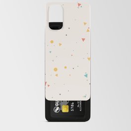 Geometric Messy Confetti Pattern Android Card Case
