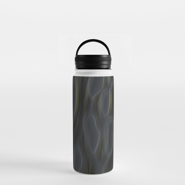 Dark elegant flow shapes Water Bottle