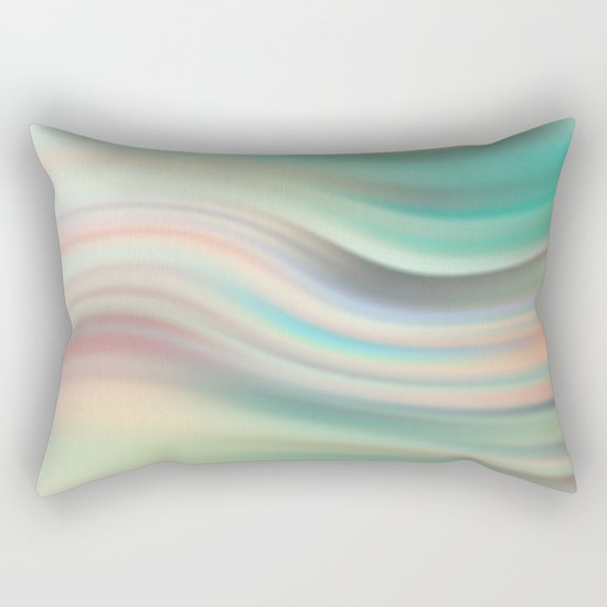 Green mist. Blurred background Rectangular Pillow