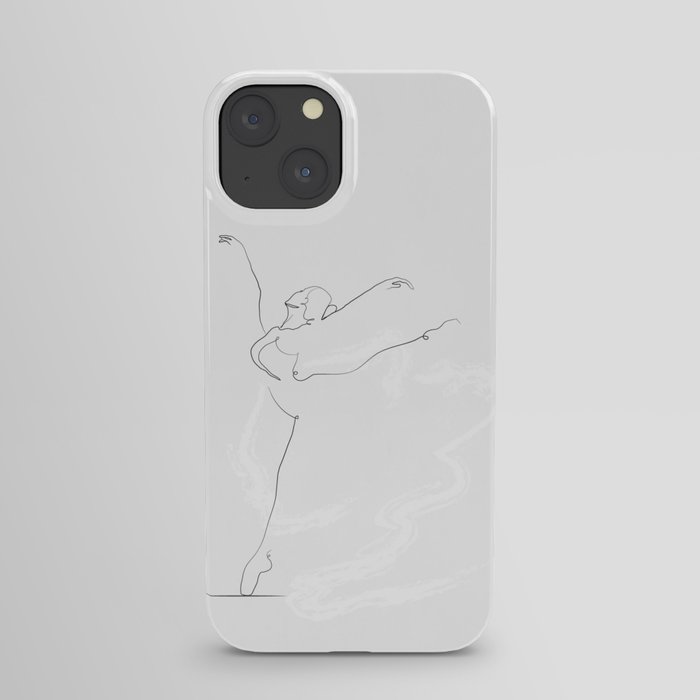 'ESSENCE', Dancer Line Drawing iPhone Case