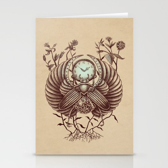 Time Flies Stationery Cards