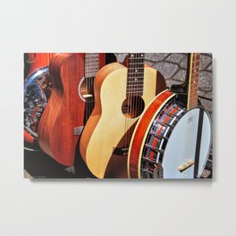 Strings Attached Metal Print