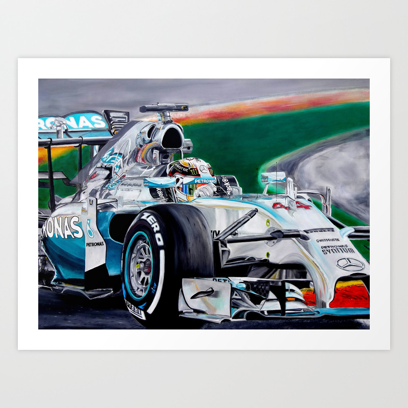 Lewis Hamilton Focus On Lewis Art Print By Howie33 Society6