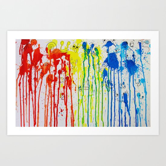 The Drip Art Print