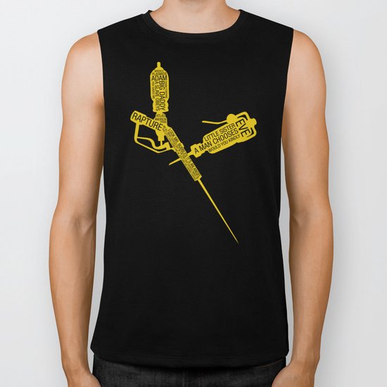 Bioshock Typography Biker Tank