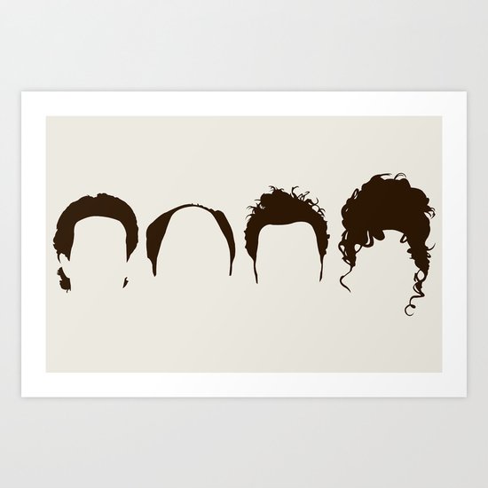 Seinfeld Hair Art Print