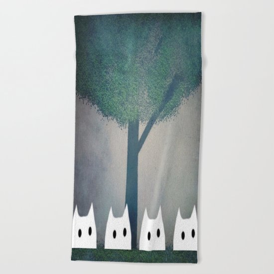 cat-185 Beach Towel