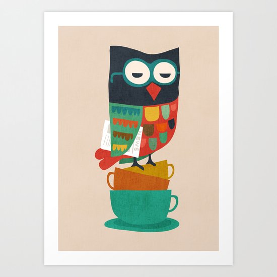 Morning Owl Art Print