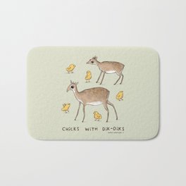 Chicks With Dik Diks Bath Mat | Dick, Dik, Saucy, Curated, Risque, Funny, Silly, Cute, Pun, Innuendo 