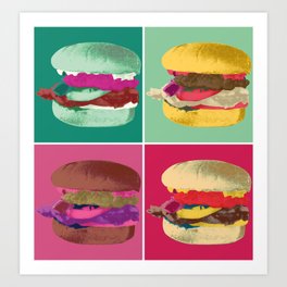 Pop Art Burger #2 Art Print