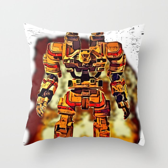 Robot Jox Throw Pillow