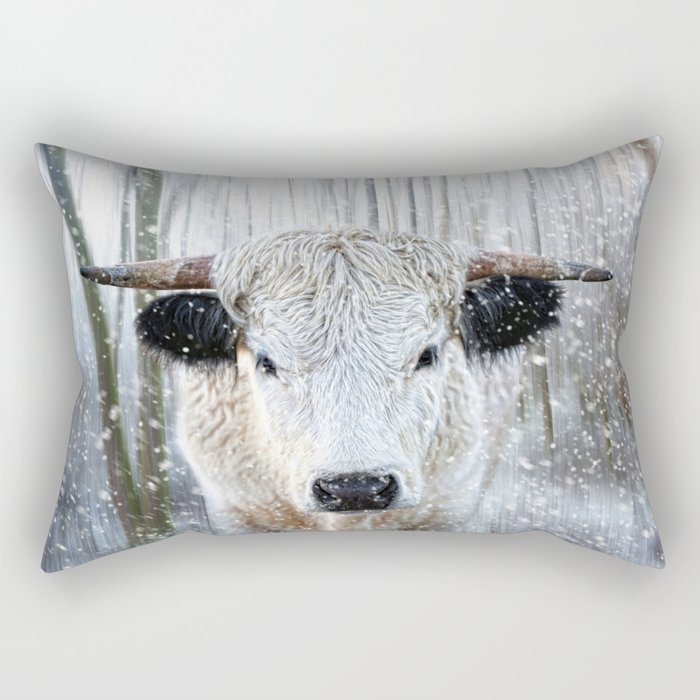 WhitePark Cow Rectangular Pillow