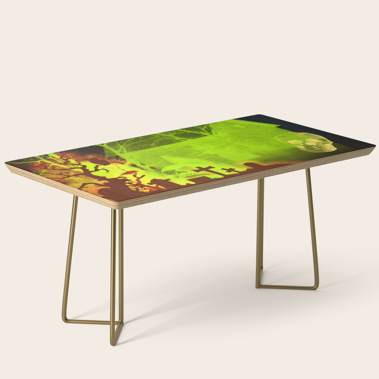 Spooky Halloween Pumpkin And Haunted Barn Coffee Table By Hightonridley Society6