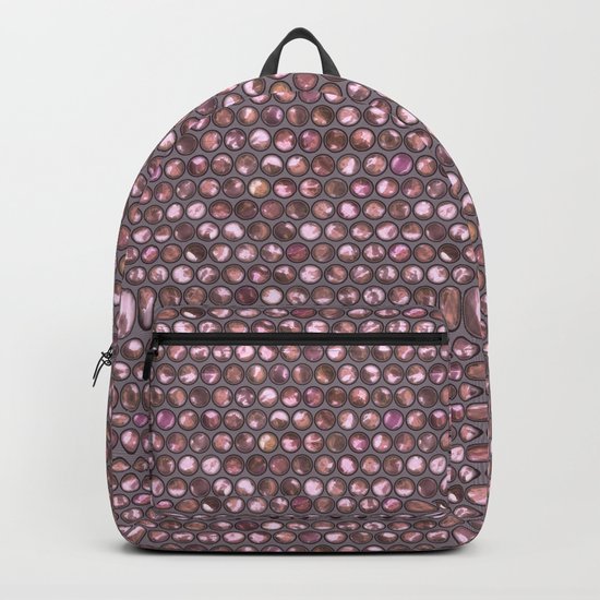 Pink Shiny Pearl Pattern Backpack