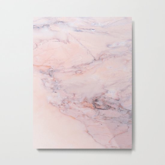 Blush Marble Metal Print