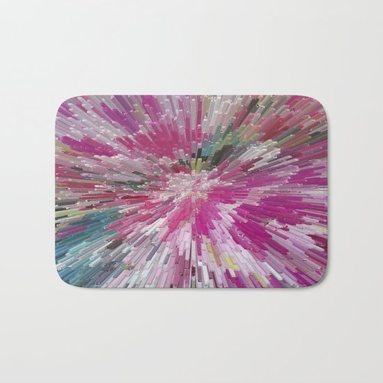 Abstract flower pattern 3 Bath Mat