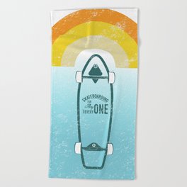Skateboarding Beach Towel