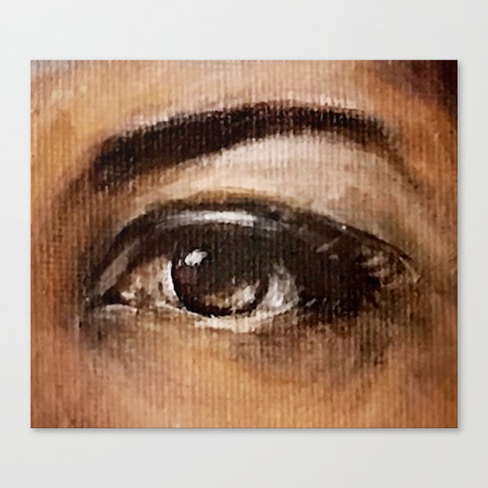 One Eye Anatomy Face Painting Abstract Figurative Woman Scientific Illustration Canvas Print By Carriemartinez Society6