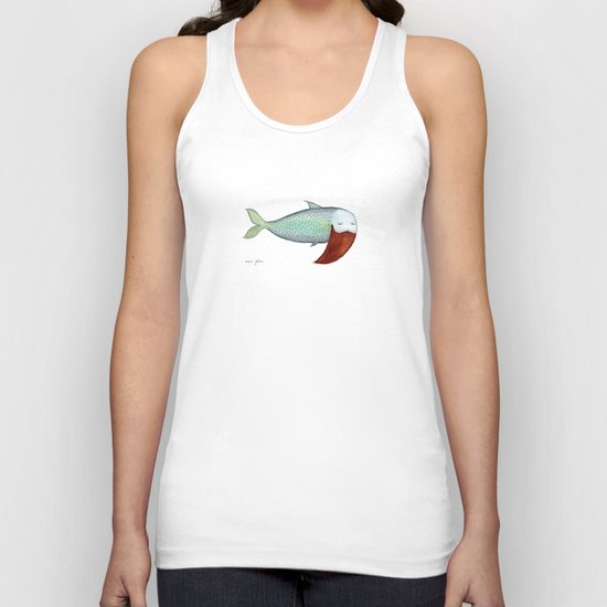fish with beard Unisex Tank Top